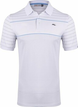 Polo-Shirt Kjus Mens Luan CB Polo S/S White/Alloy 56 - 1