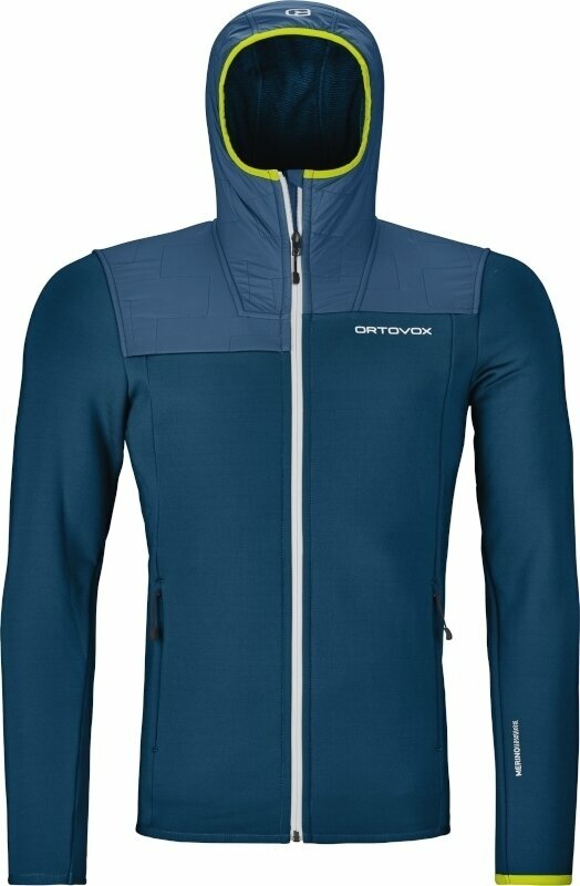 Ortovox Pulóver Fleece Plus Hoody M Petrol Blue M
