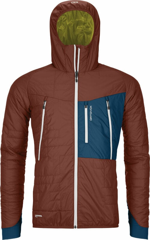 Outdoor Jacke Ortovox Swisswool Piz Boè Jacket M Clay Orange XL Outdoor Jacke