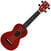 Soprano ukulele Mahalo MS1TRD Soprano ukulele Transparent Red