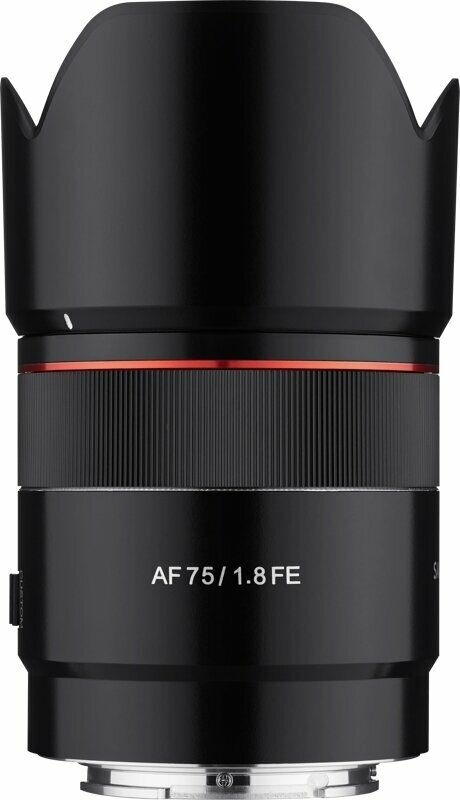 Lens for photo and video
 Samyang AF 75mm f/1.8 Sony FE