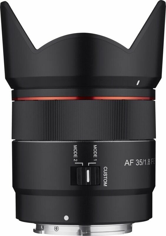Lens for photo and video
 Samyang AF 35mm f/1.8 Sony FE