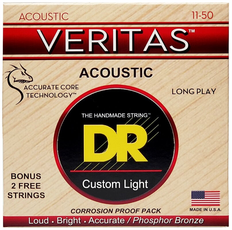 Cordes de guitares acoustiques DR Strings  VTA-11