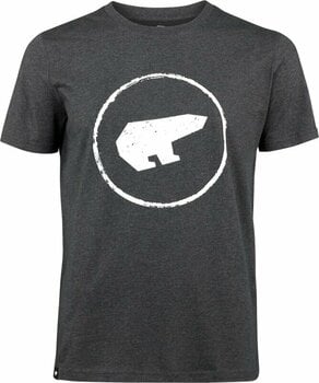 T-shirt outdoor Eisbär Stamp T-Shirt Unisex Dark Grey/White Meliert S T-shirt - 1