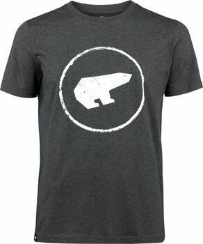 T-shirt outdoor Eisbär Stamp T-Shirt Unisex Dark Grey/White Meliert M T-shirt - 1