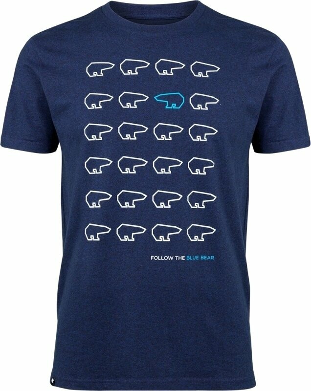 Camisa para exteriores Eisbär Pack T-Shirt Unisex Midblue Meliert L Camiseta
