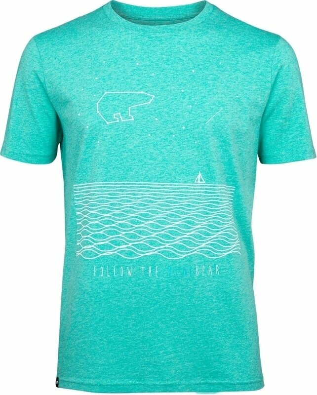 Maglietta outdoor Eisbär Sail T-Shirt Unisex Midgreen Meliert XS Maglietta outdoor