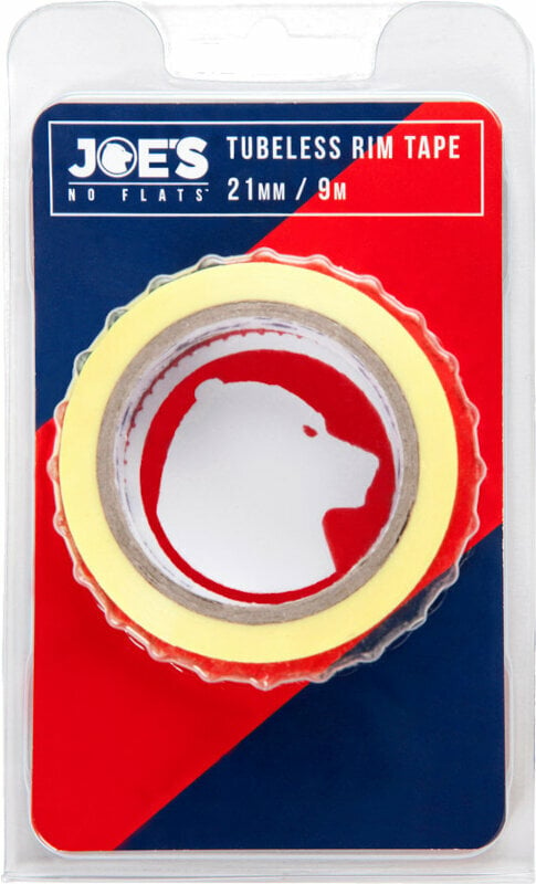 Schläuche Joe's No Flats Tubeless Rim Tape 9 m 21 mm Yellow Felgenbänder