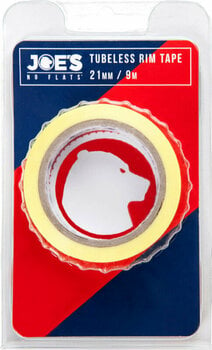 Kerékpár belső gumi Joe's No Flats Tubeless Rim Tape 9 m 21 mm Yellow Felniszalag - 1