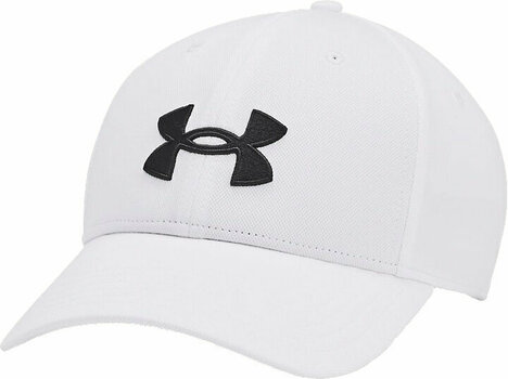 Cap Under Armour Men's UA Blitzing Adjustable Hat White/Black - 1
