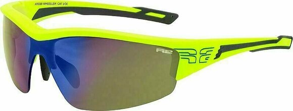 Gafas de ciclismo R2 Wheeller Neon Yellow/Grey/Blue Mirror Gafas de ciclismo - 1