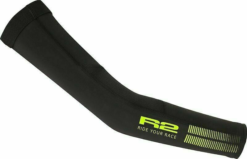 Cycling Arm Sleeves R2 Rupet Arm Warmers Black/Neon Yellow M Cycling Arm Sleeves