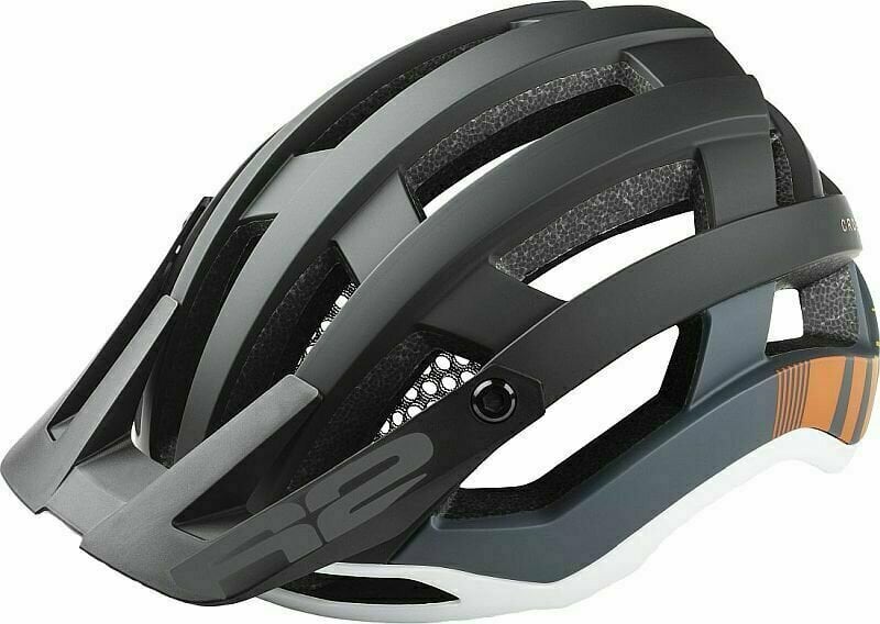 Cyklistická helma R2 Cross Helmet Black/Gray/White/Orange L Cyklistická helma