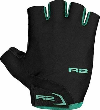 Cyklistické rukavice R2 Riley Bike Gloves Black/Mint Green M Cyklistické rukavice - 1