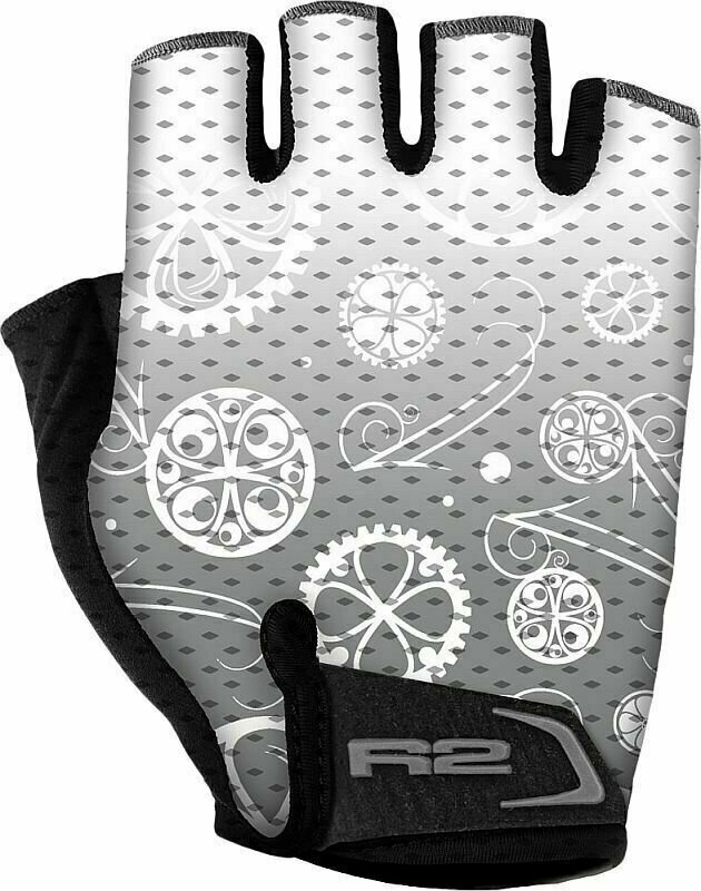 Cyklistické rukavice R2 Easer Bike Gloves White/Grey S Cyklistické rukavice