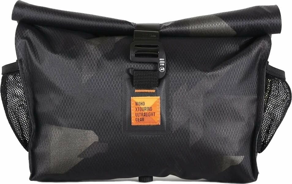 Cyklistická taška Woho X-Touring Add-On Pack Dry Taška na řídítka Cyber Camo Diamond Black 3 L