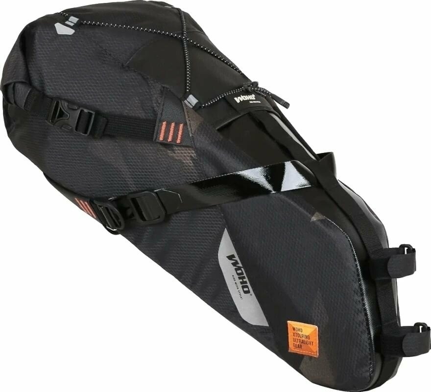Fahrradtasche Woho X-Touring Saddle Bag Dry Cyber Camo Diamond Black M