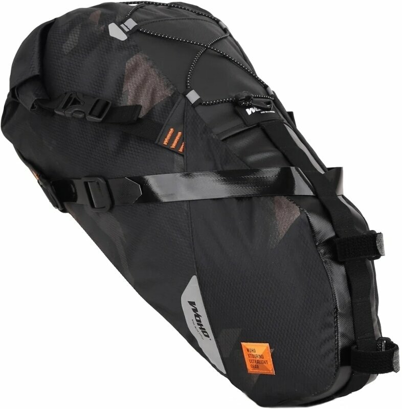 Fahrradtasche Woho X-Touring Saddle Bag Dry Cyber Camo Diamond Black L