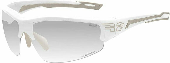 Cykelbriller R2 Wheeller White/Grey To Grey Photochromatic Cykelbriller - 1