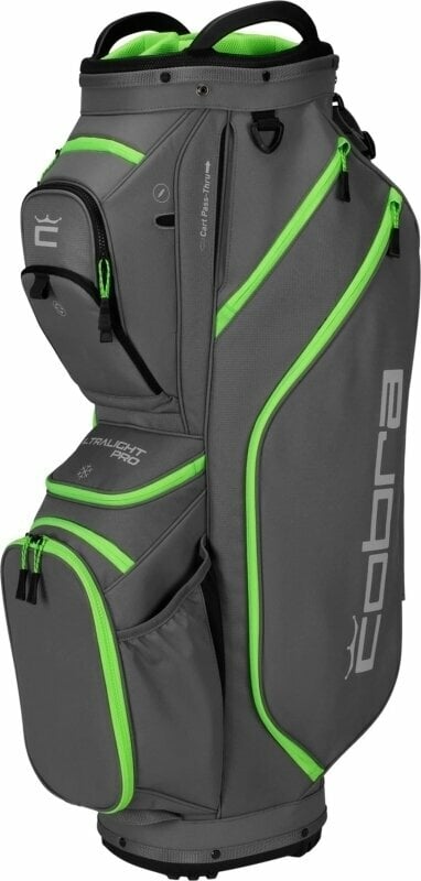 Чантa за голф Cobra Golf Ultralight Pro Cart Bag Quiet Shade/Green Gecko Чантa за голф
