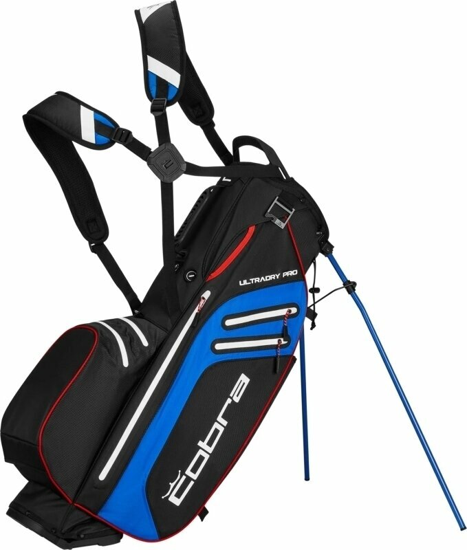 Golftaske Cobra Golf UltraDry Pro Stand Bag Puma Black/Electric Blue Golftaske