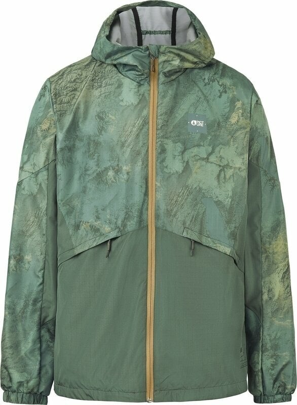 Outdorová bunda Picture Laman Printed Jacket Geology Green L Outdorová bunda