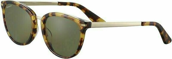 Lifestyle Glasses Serengeti Jodie Shiny Tort/Havana Shiny Light Gold Metal/Mineral Polarized M Lifestyle Glasses - 1