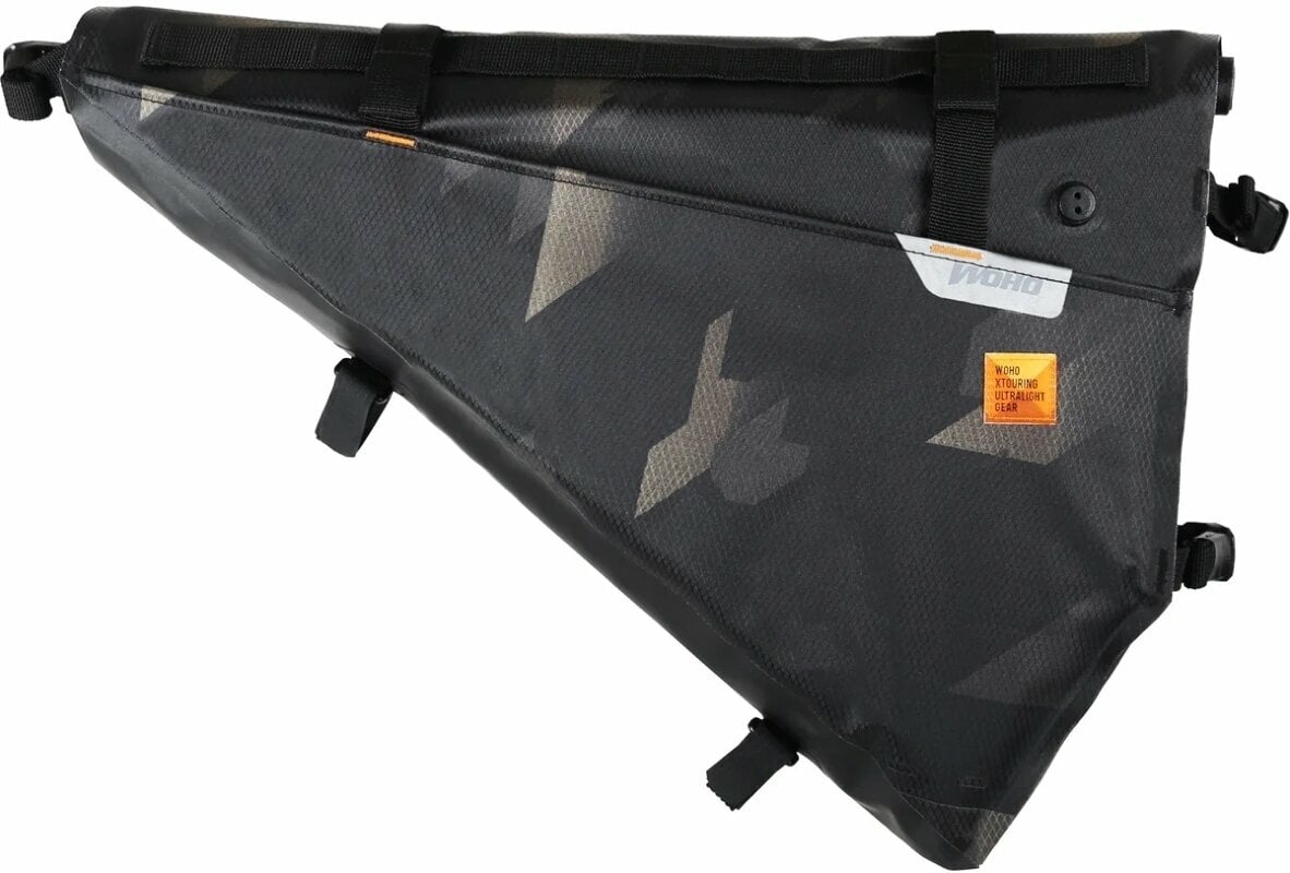 Polkupyörälaukku Woho X-Touring Frame Bag Dry Cyber Camo Diamond Black L 12 L