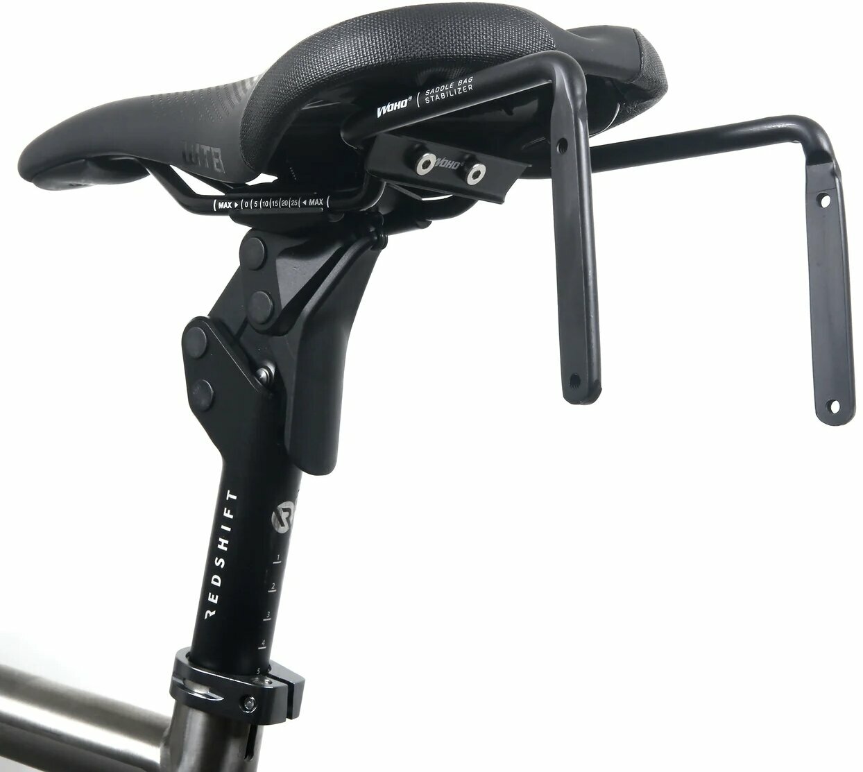 Bagażnik rowerowy Woho X-Touring Saddle Bag Stabilizer Black Rear Carriers