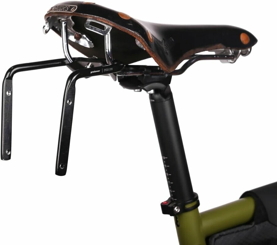 Cyclo-carrier Woho X-Touring Saddle Bag Stabilizer Brooks B-Series Black Rear Carriers