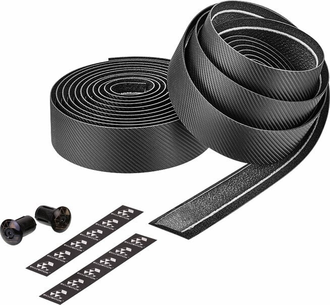 Bar tape Ciclovation Advanced Leather Touch 2D Carbon Black Bar tape