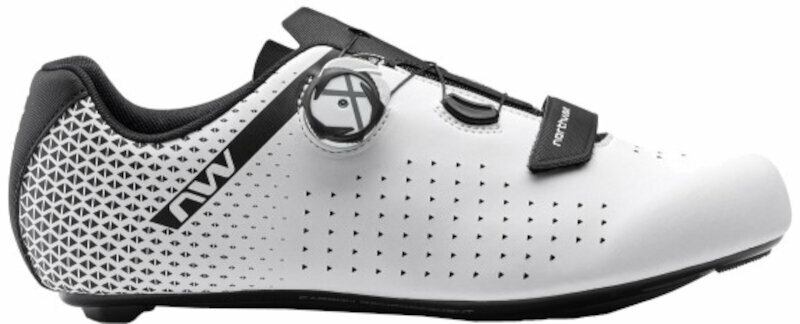 Chaussures de cyclisme pour hommes Northwave Core Plus 2 Shoes White/Black 36 Chaussures de cyclisme pour hommes