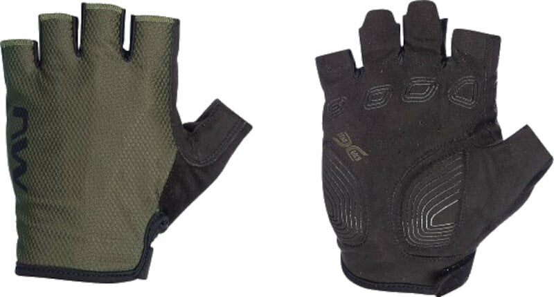 Cyklistické rukavice Northwave Active Short Finger Glove Green Forest/Black S Cyklistické rukavice