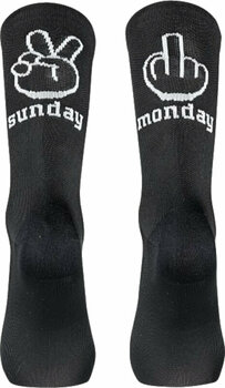 Kerékpáros zoknik Northwave Sunday Monday Sock Black M Kerékpáros zoknik - 1