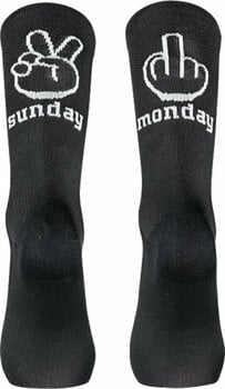 Kerékpáros zoknik Northwave Sunday Monday Sock Black XS Kerékpáros zoknik - 1