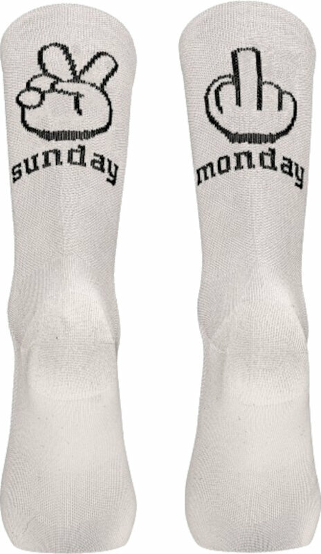 Kolesarske nogavice Northwave Sunday Monday Sock White S Kolesarske nogavice