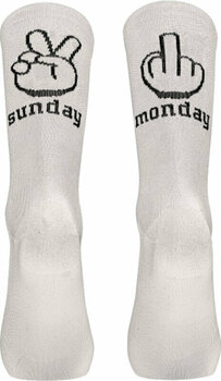 Чорапи за колоездене Northwave Sunday Monday Sock White S Чорапи за колоездене - 1