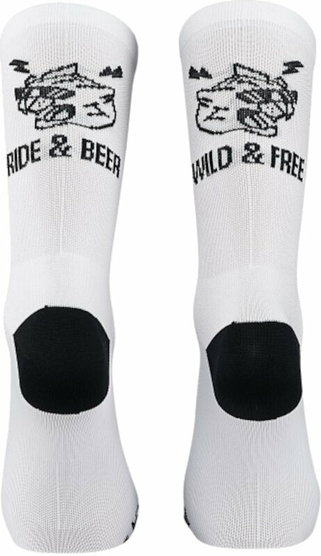 Cyklo ponožky Northwave Ride & Beer Sock White L Cyklo ponožky