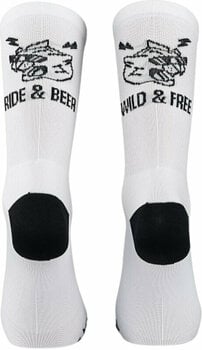 Cyklo ponožky Northwave Ride & Beer Sock White L Cyklo ponožky - 1