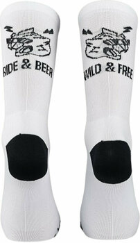 Fahrradsocken Northwave Ride & Beer Sock White M Fahrradsocken - 1