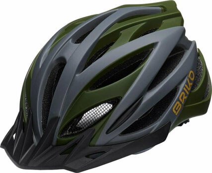 Cyklistická helma Briko Morgan Matt Thatch Green/Abbey Grey/Turmenic Yellow L Cyklistická helma - 1