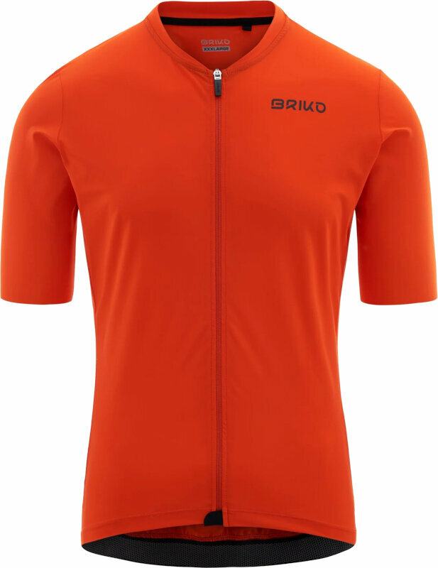 Mez kerékpározáshoz Briko Racing Jersey Dzsörzi Orange M