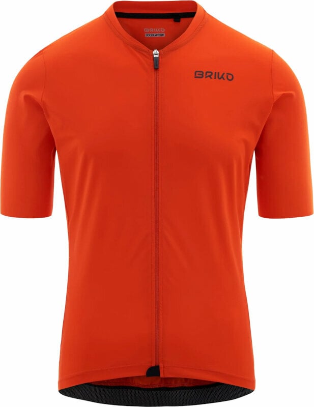 Cycling jersey Briko Racing Jersey Orange XL