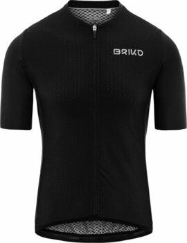 Mez kerékpározáshoz Briko Endurance Jersey Dzsörzi Black L - 1