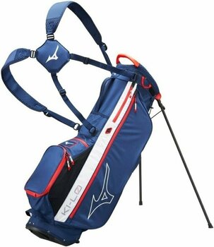Stand Bag Mizuno K1LO Lightweight Stand Bag Navy/Red Stand Bag - 1