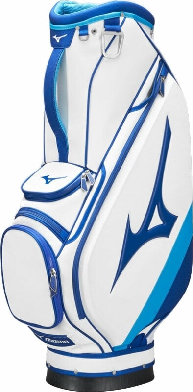 Чантa за голф Mizuno Tour Staff Cart Bag White/Blue Чантa за голф