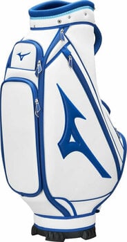 Golf Bag Mizuno Tour Staff Mid Cart Bag White/Blue Golf Bag - 1