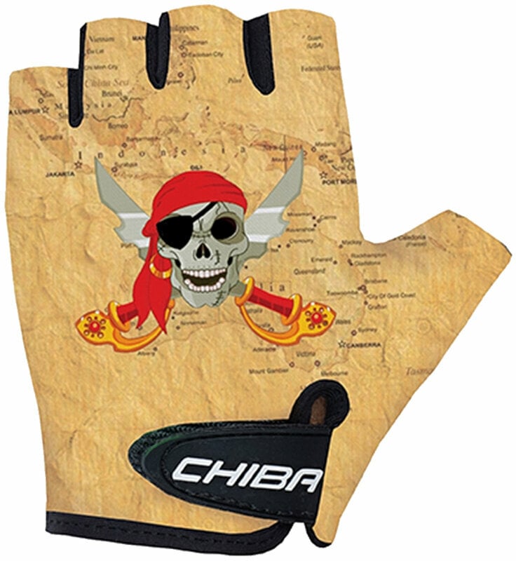 Cyklistické rukavice Chiba Cool Kids Gloves  Pirat S Cyklistické rukavice