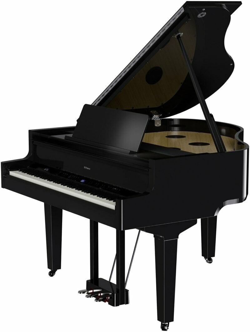 Piano grand à queue numérique Roland GP-9 Polished Ebony Piano grand à queue numérique