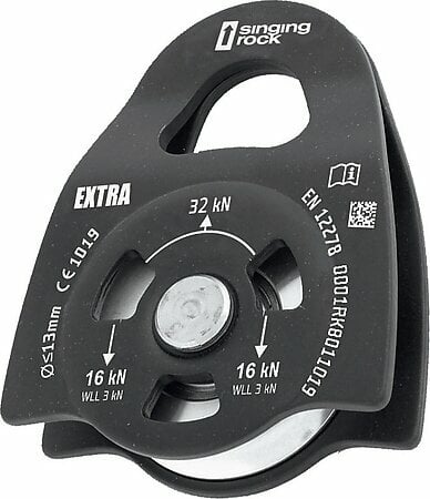 Accessory Singing Rock Pulley Extra Pulley Black Accessory